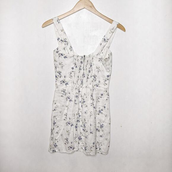 REFORMATION Floral Linen Mini Dress - Picture 1 of 3